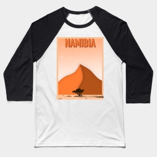 Namibia Travel Poster Baseball T-Shirt